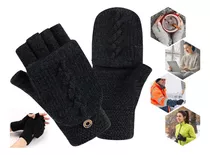 Guantes Tejidos Invierno Frio Dedos Descubiertos Para Hombre