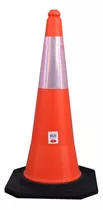 Cono Seguridad Vial Naranja Reflectivo 75 Cm Base Pesada