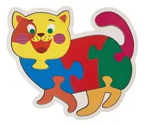 Brinquedo Educativo Quebra-cabeça Infantil - Gatinho