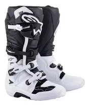 Botas Alpinestars Tech 7 Black White Motocross Qpg Mxparts