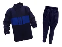 Conjunto Frizado Niño! Campera +pantalon (az/fr -6 Cuo