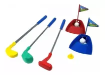 Jogo De Golfe Golf Infantil Em Sacola Braskit 590-b