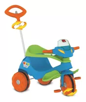 Triciclo Velobaby 2 Funções Passeio E Pedal Azul Bandeirante