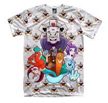 Kit 2 Camisetas Cuphead Game Nerd Jogo King Dice Personagen