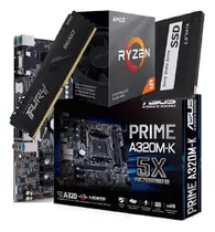 Combo Actualiz Pc Amd Ryzen 5 5600g + Mother + 8gb + Ssd 240