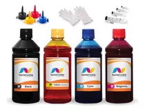 Kit 4 Tinta Para Epson Ecotank L606 500ml