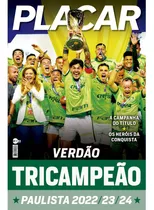 Poster Placar Palmeiras-tricampeão Paulista 2024