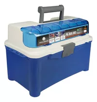 Maleta Box Para Pesca Caixa Pescador Pesca Brasil Pb007 Azul