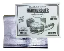 Papel Acoplado Térmico C/ 1000 Un Hamburguer Lanche