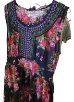 Vestido Largo India Flores Bohemio Nueva Temporada Verano