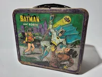 Lancheira Antiga De Lata - Batman E Robin - 1966  (2 S)