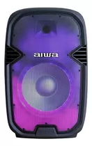 Cabina Aiwa Awsp15twl Bluetooth Radio Fm Microfono Tripode Color Negro