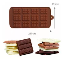 Molde De Silicon Tabletas De Chocolate Repostería