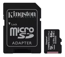 Memoria Micro Sd 64gb Kingston Canvas Select Plus Uhs-i 10 