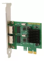 Placa De Rede Pci E Nic, Porta Rj45 De 2 Vias Para Chipset R