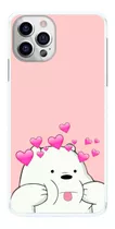 Capinha Urso Sem Curso Corações Rosa Capa De Celular