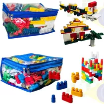 Brinquedos Blocos De Montar Infantil Educativo Kit 2 Estojos