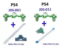 Kit  Ps4 Placa Usb Jds 001 + 011 + Flat + Películas