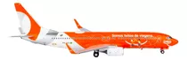 Miniatura Avião 1/400 Ng Model Gol B737 Smiles Gxi