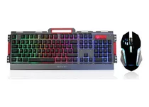 Teclado Gamer Exbom Bk-g3000 Metal Com Iluminação Led