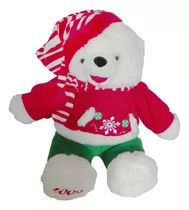 Peluche Oso Polar Ed 2009 Navidad 49cm Snowflake Teddy