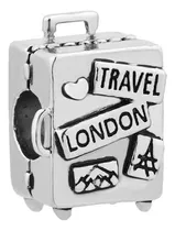 Cajoyo Maleta Equipaje Vacaciones Viaje Londres Charm Bead P