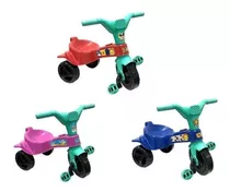  Motoca Infantil Triciclo Pedalar Menino Menina Cor Azul