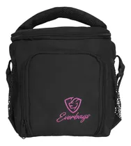 Bolsa Térmica Compacta Everbags Color Negro Fitness Marmita Lancheira Academia Frasqueira Alimentar Dieta Treino Resistente Multiuso