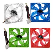 Cooler Fan Led Dx-12l 120mm 12cm Kit C 4 Ventoinha Escolha As Cores