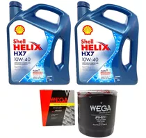 Kit Service Aceite Shell Hx7 Y Filtro Toyota Hilux 2.5 3.0