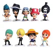 Figuras One Piece X9 Personajes Sin Repetir - 9cm C/u