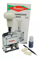 Sello Numerador Automático Penmax Metálico 7 Dígitos Np-207