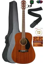 Guitarra Acústica Fender Cd-60s (105cm). Kit Completo.