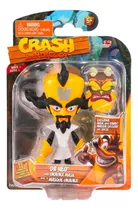 Figura Dr Neo With Aku Aku Mask - Crash Bandicoot