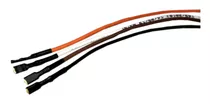 Cable Con Terminal Pulsador De Metal + Resistencias Soldadas