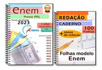 Enem Ppl Provas Anteriores 1850 Questões + Apostila De Redação + Temas