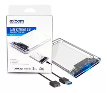 Case Para Hd Externo Transparente Notebook Sata 2.5 Usb 3.0