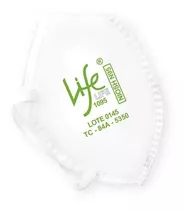 Respirador, Mascarillas, Tapabocas Life N95, Por 20 Unidades Color Blanco