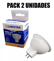 Bombillo Dicroico Ojo De Buey Led 7w 3000k Mr16 Lumistar