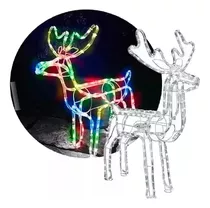 Reno Navideño Decorativo Con Luz Led Y Movimiento 120cm