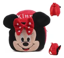 Mochila De Felpa Con Cara De Minnie