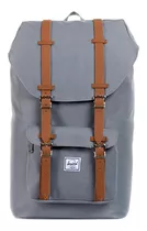 Mochila Herschel Little America Grey Color Gris Diseño De La Tela Liso Talle St