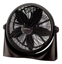 Ventilador De Piso Punktal Pk-4090vt Turbo Negro Con 5 Aspas, 40 cm De Diámetro 220 v