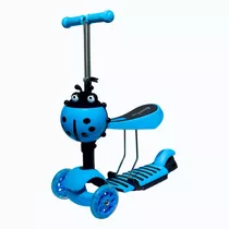 Scooter Monopatin 3 En 1 Ajustable Chinita Ruedas Luces Led