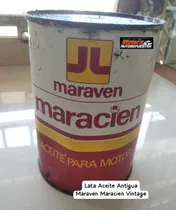 Lata Aceite Antigua Maraven Maracien Vintage