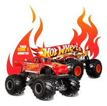 2 Hot Wheels Monster Trucks Demolition Doubles - Mattel