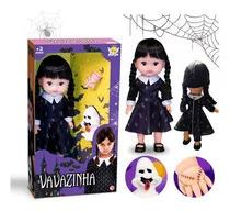 Boneca Infantil Vavazinha Addams Com Mãozinha E Fantasminha