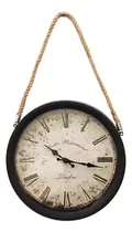 Reloj De Pared Diseño Simil Antiguo Diametro 30cm Diseño Vgo Color De La Estructura Negro Color Del Fondo Blanco
