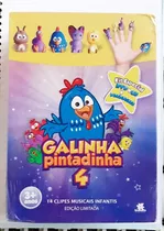 Box Cd + Dvd Galinha Pintadinha 4 Kit Especial 14 Clipes.