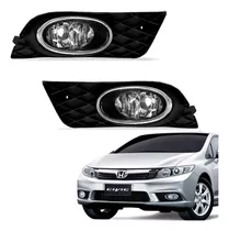 Par De Cibie Neblina Honda Civic Lxs Vidro 2012